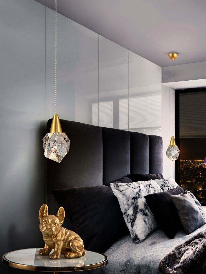 AQUARIA Pendelleuchte 4W LED, 3000K, 450lm, Gold matt