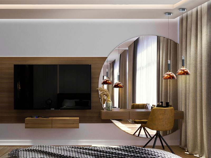 CHARLIZE Pendelleuchte 6W LED, 3000K, 220lm, Dunkelgrau / Kupfernes Glas