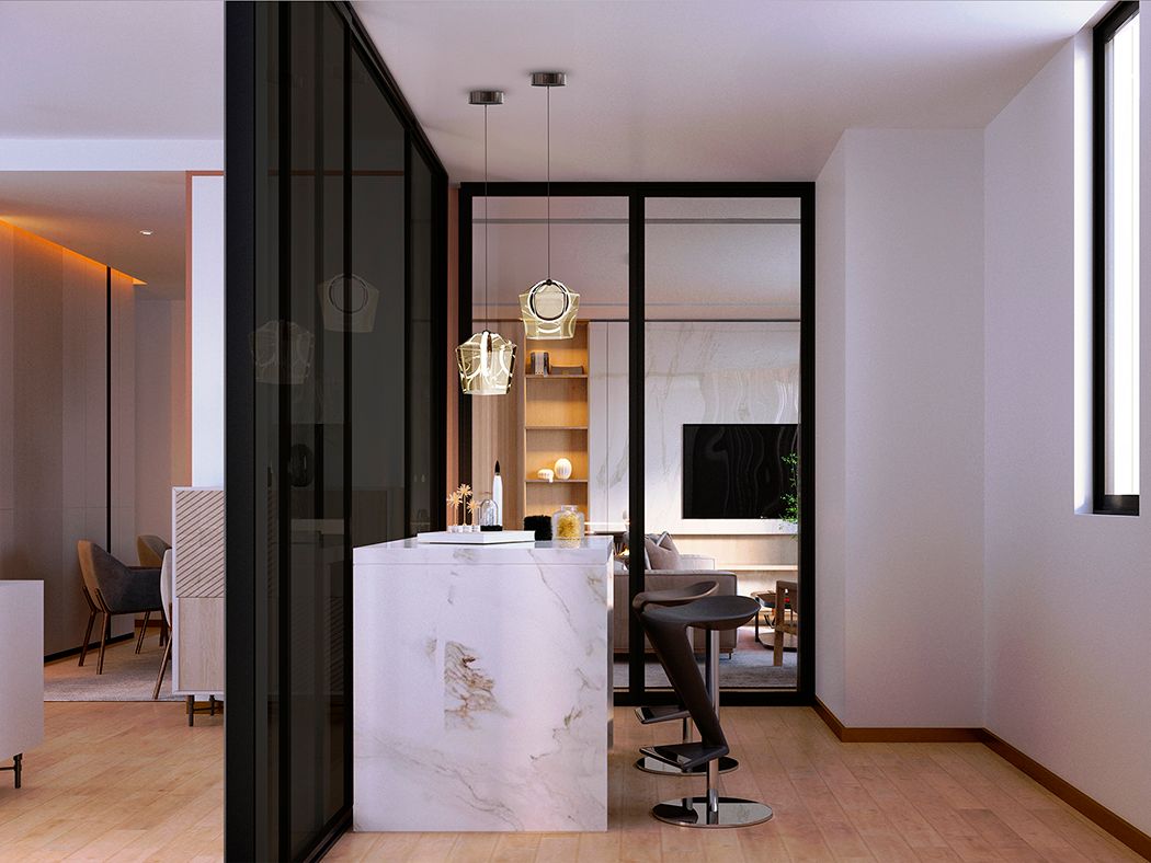 INGRID Pendelleuchte 6W LED, 3000K, 161lm, Bronze / Champagner Glas