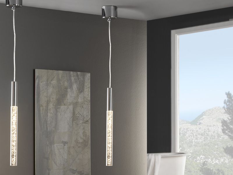 COSMO Pendelleuchte 5W LED, 3000K, 340lm, Chrome