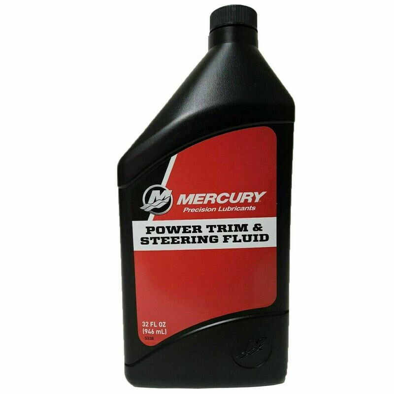 Mercury/MerCruiser Power Trim and Steering Fluid 946mL Mercury/MerCruiser Power Trim and Steering Fluid 946mL