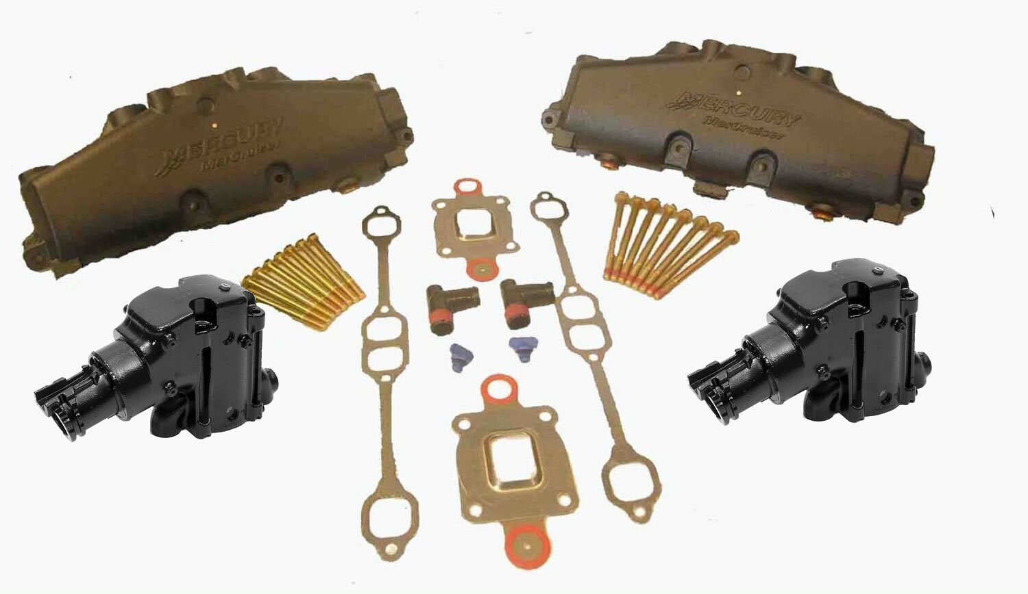 Complete Exhaust Manifold &amp; Elbow Kit (0W310000 and up) V8