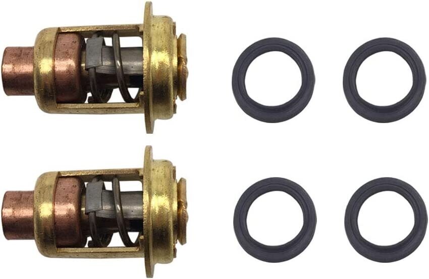 Thermostat kit 143 degree (pair) Mercury V6