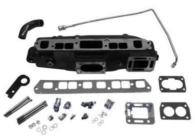 Exhaust, Intake Manifold one piece Mercruiser 3.0L Carb