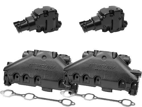 Complete Exhaust Manifold &amp; Elbow Kit (0W309999 and below) V6