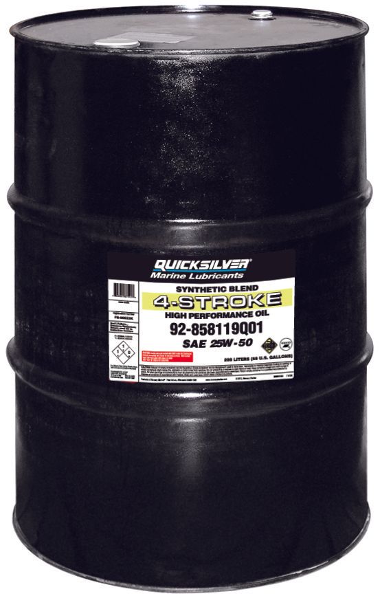Mercury Synthetic blend racing Verado 25W-50 oil 208 L