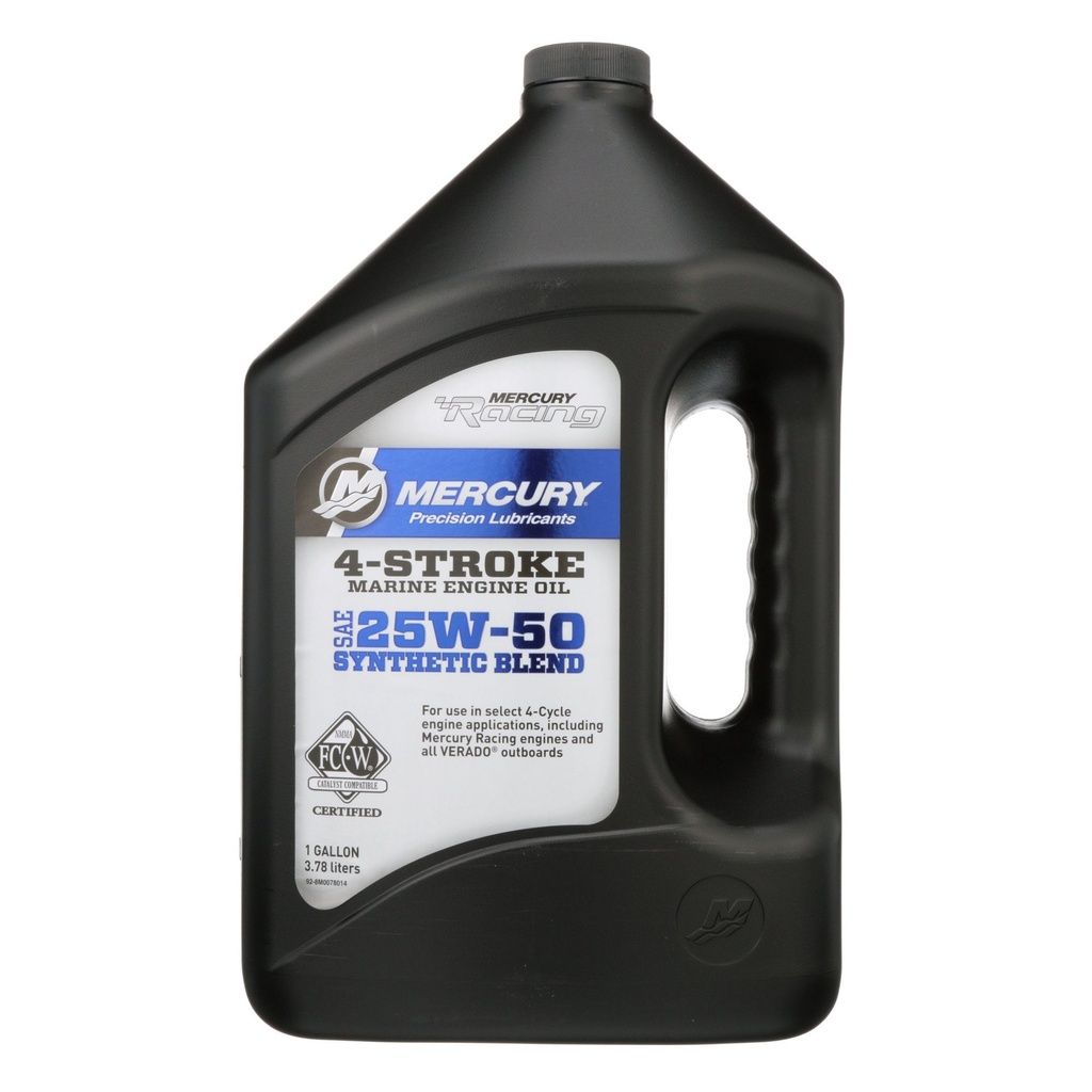 Mercury Synthetic blend racing Verado 25W-50 oil 3.78 L