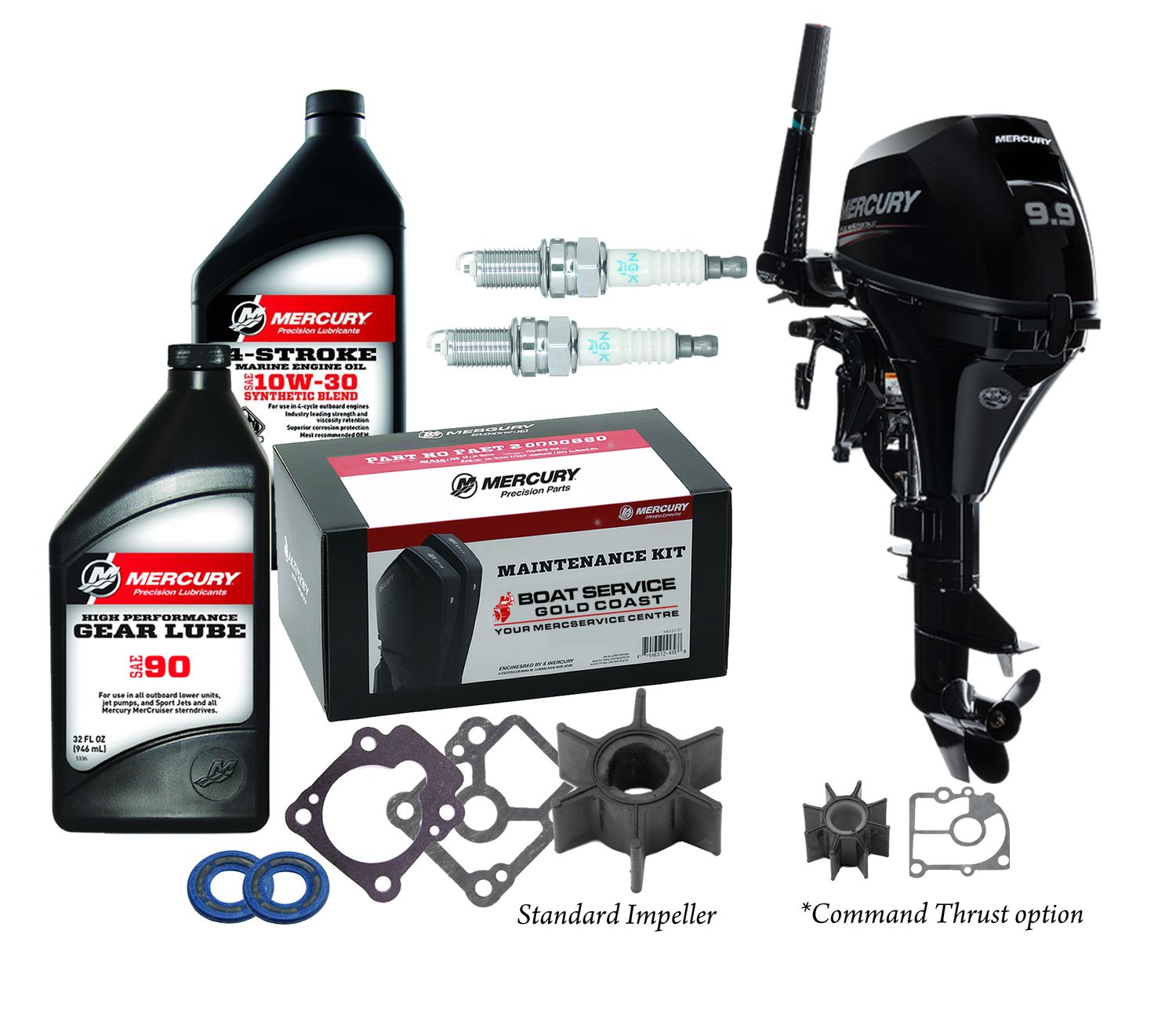 Mercury 8 &amp; 9.9 HP 4 Stroke Service Kit (Carbureted)