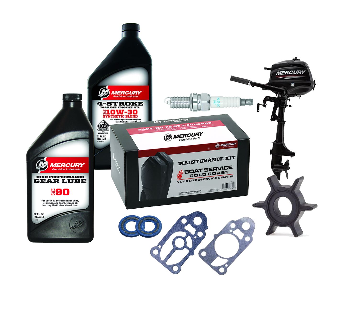 Mercury 2.5 &amp; 3.5 HP 4 Stroke Service Kit