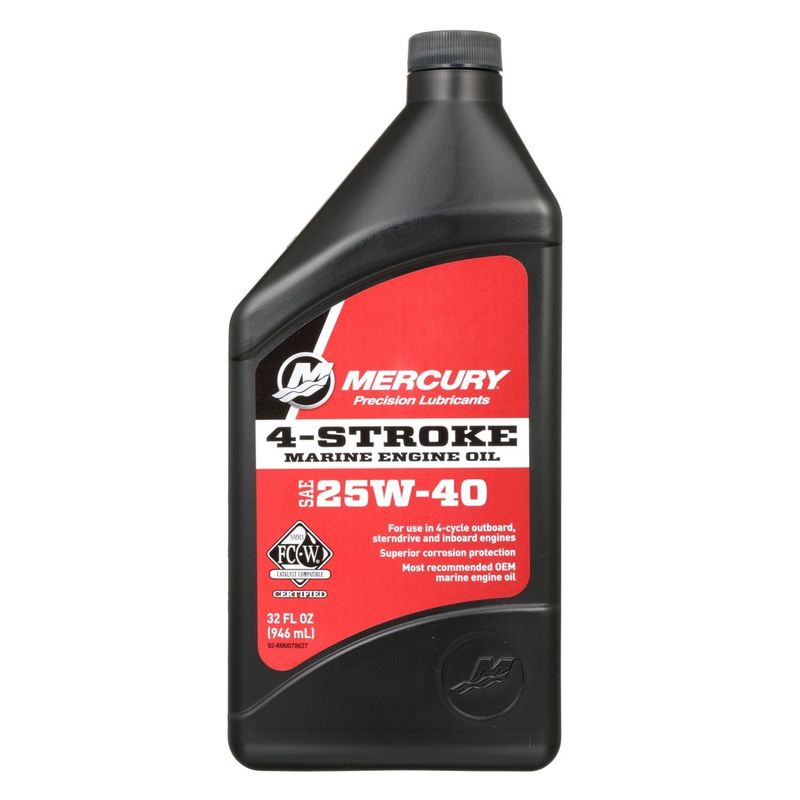 Mercury 25W-40 4 stroke oil 946mL