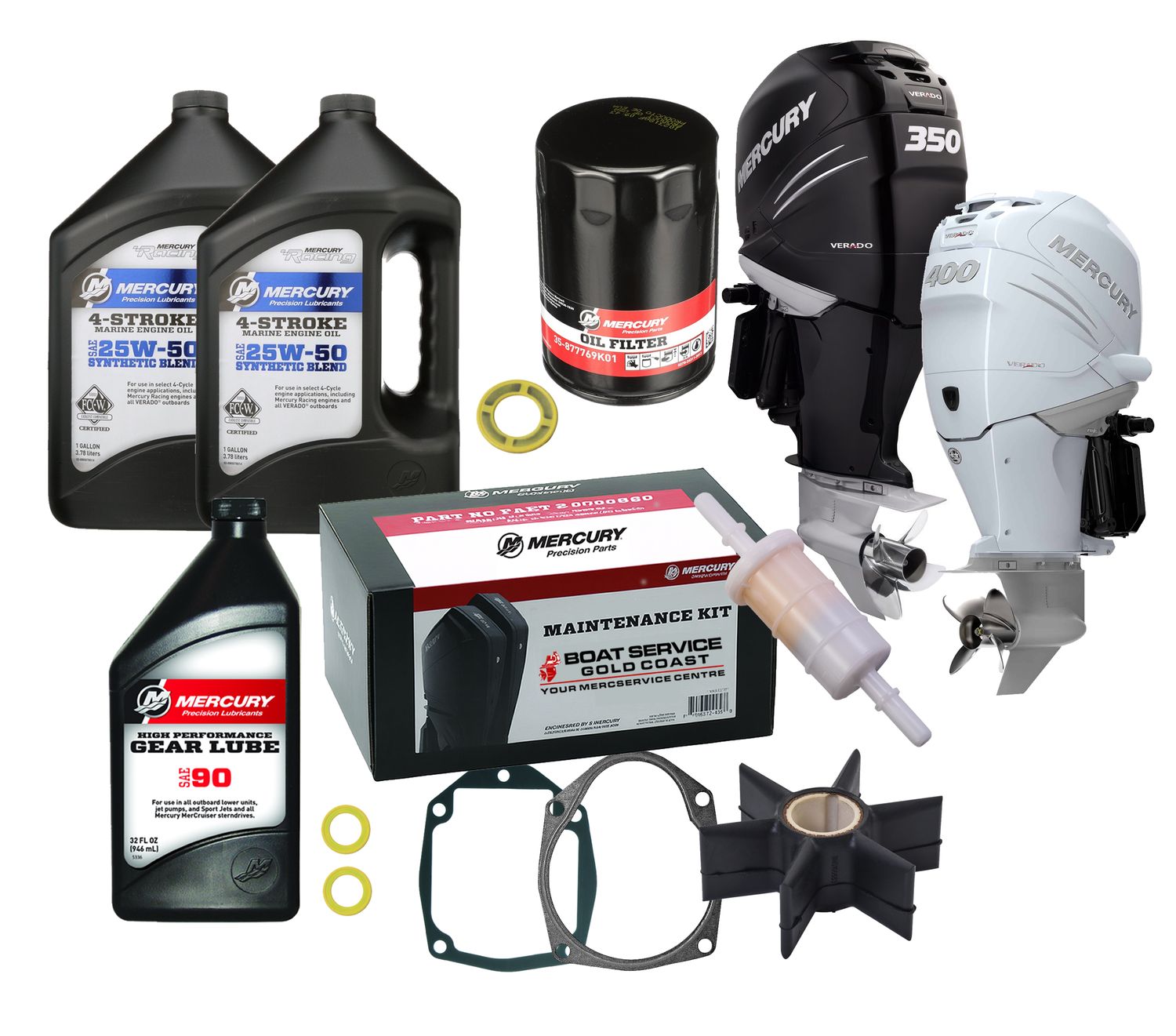 Mercury L6 Verado 200 225 250 275 300 350 400 HP Service Kit