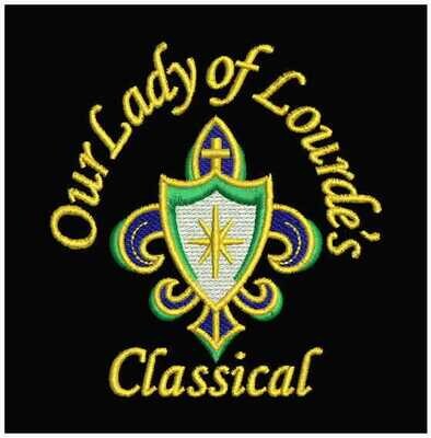 Our Lady of Lourdes Classical embroidery