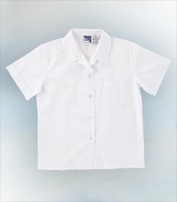 St. Catherine - Girls Pointed Collar Short Sleeve Blouse