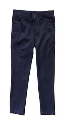 St. Catherine - Girls Pants: Flat Front Skinny Leg Pants (Available only in Navy)