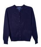 St. Anne - Girls Crew-Neck Cardigan (NO embroidery)