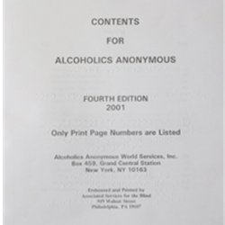 Alcoholics Anonymous (Braille)