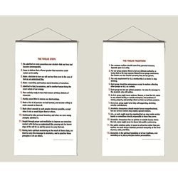 Set - Steps and Traditions Window Shade Displays