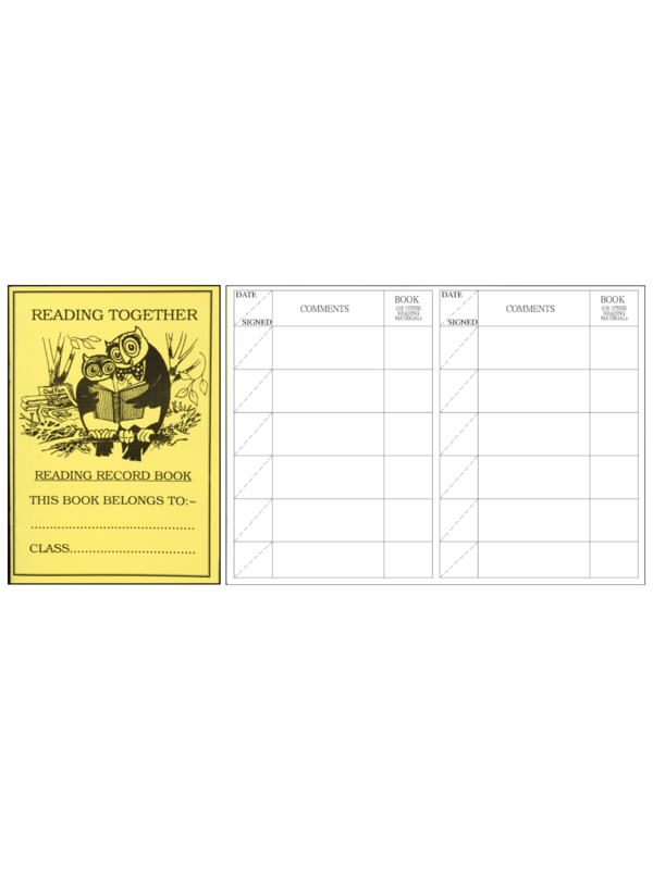 Reading Record Book Yellow
