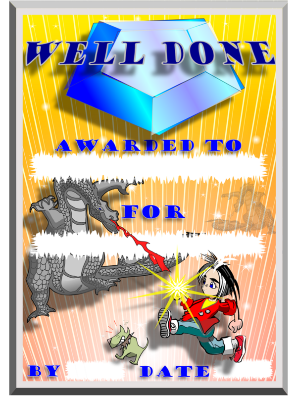 Well Done Metallic Certificate