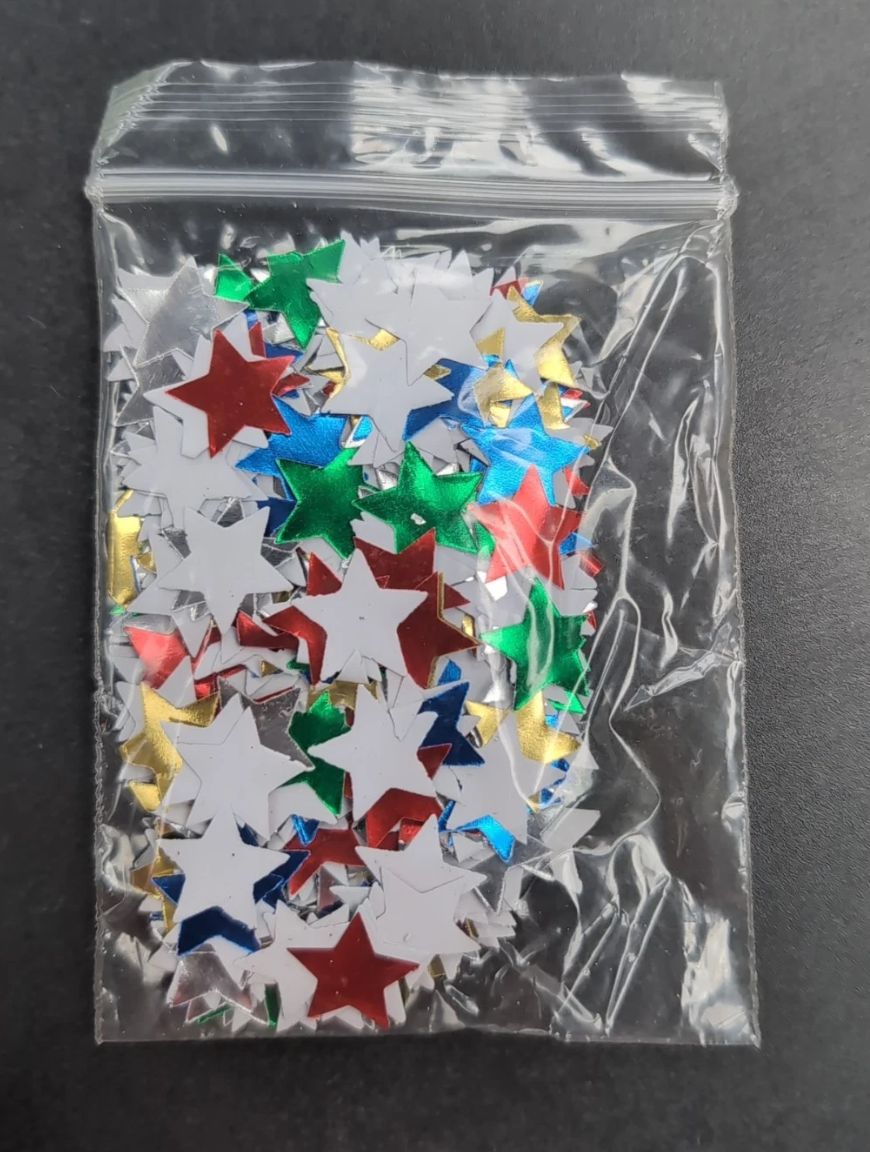Assorted Colour Stars x  750