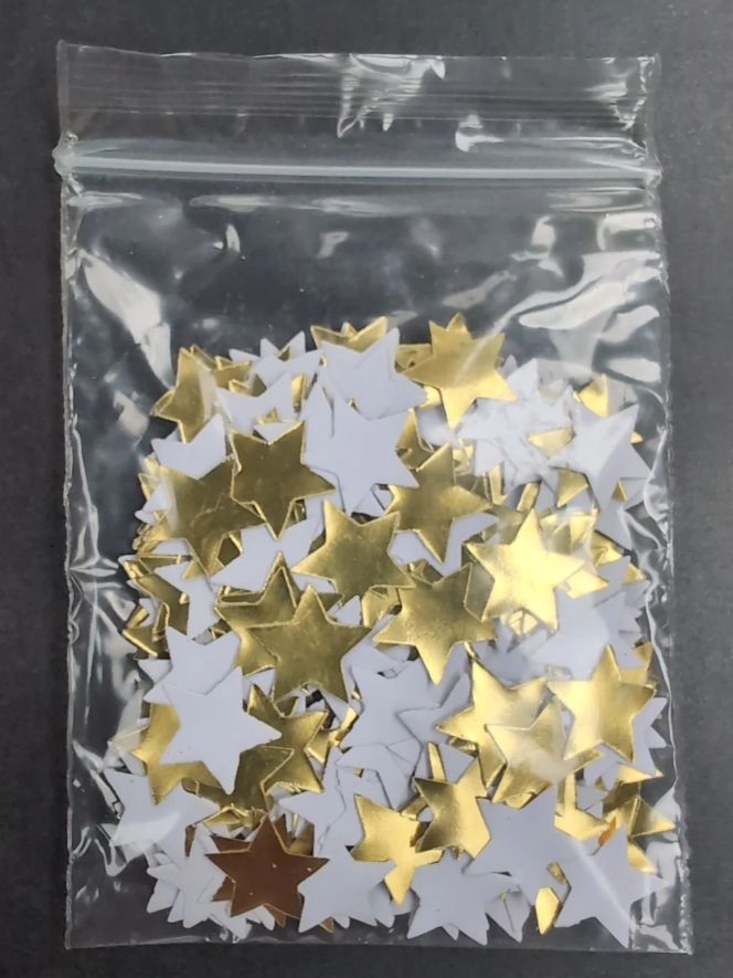 Gummed Gold Stars x 750