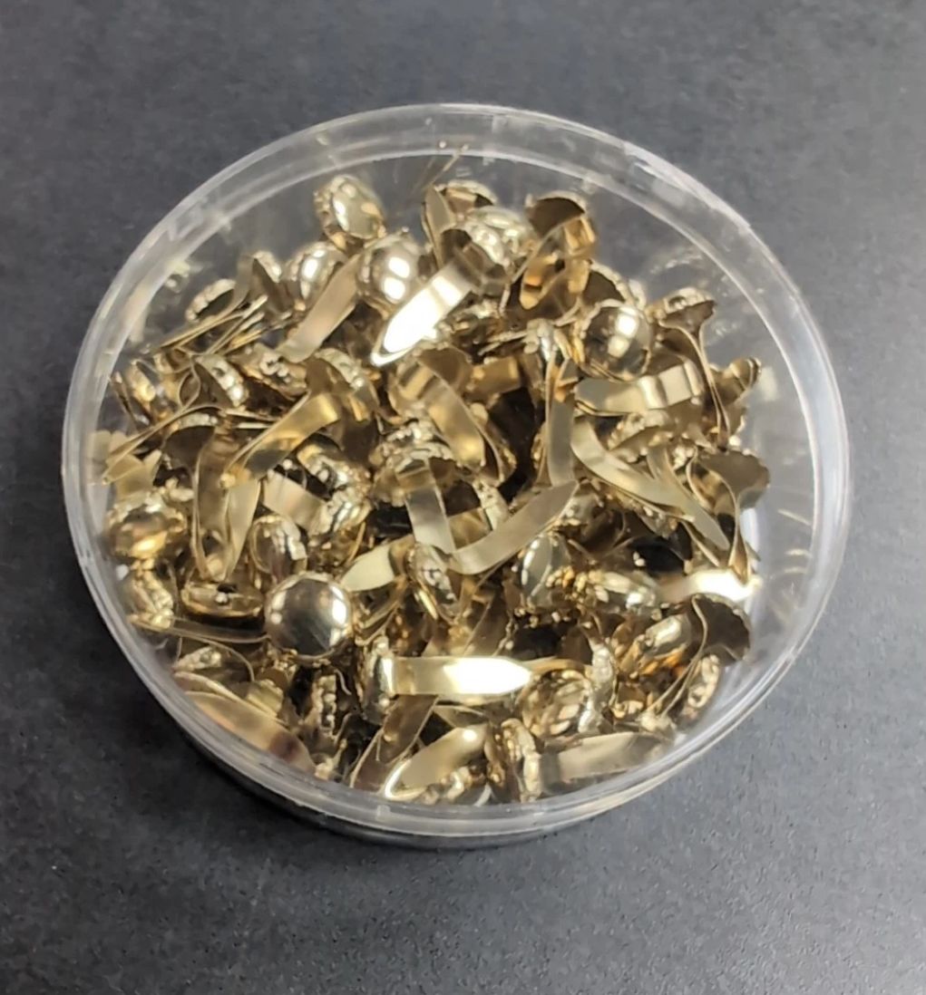 100 x Brass Paper Fasteners