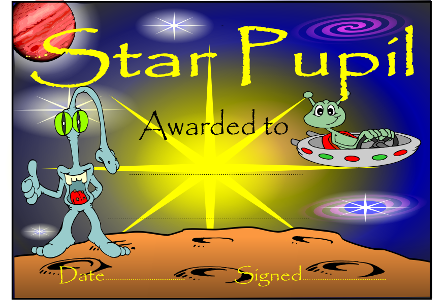 Star Pupil Certificate