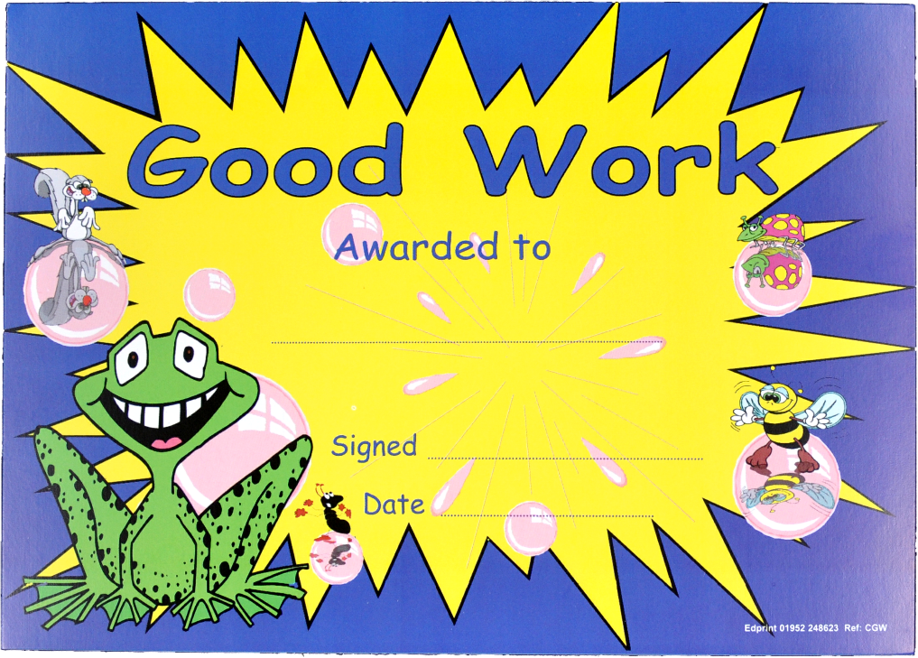 Good Work Certificate