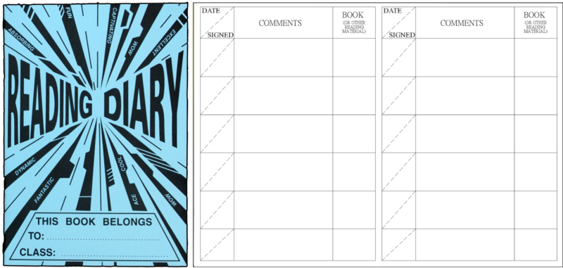 Reading Diary Blue