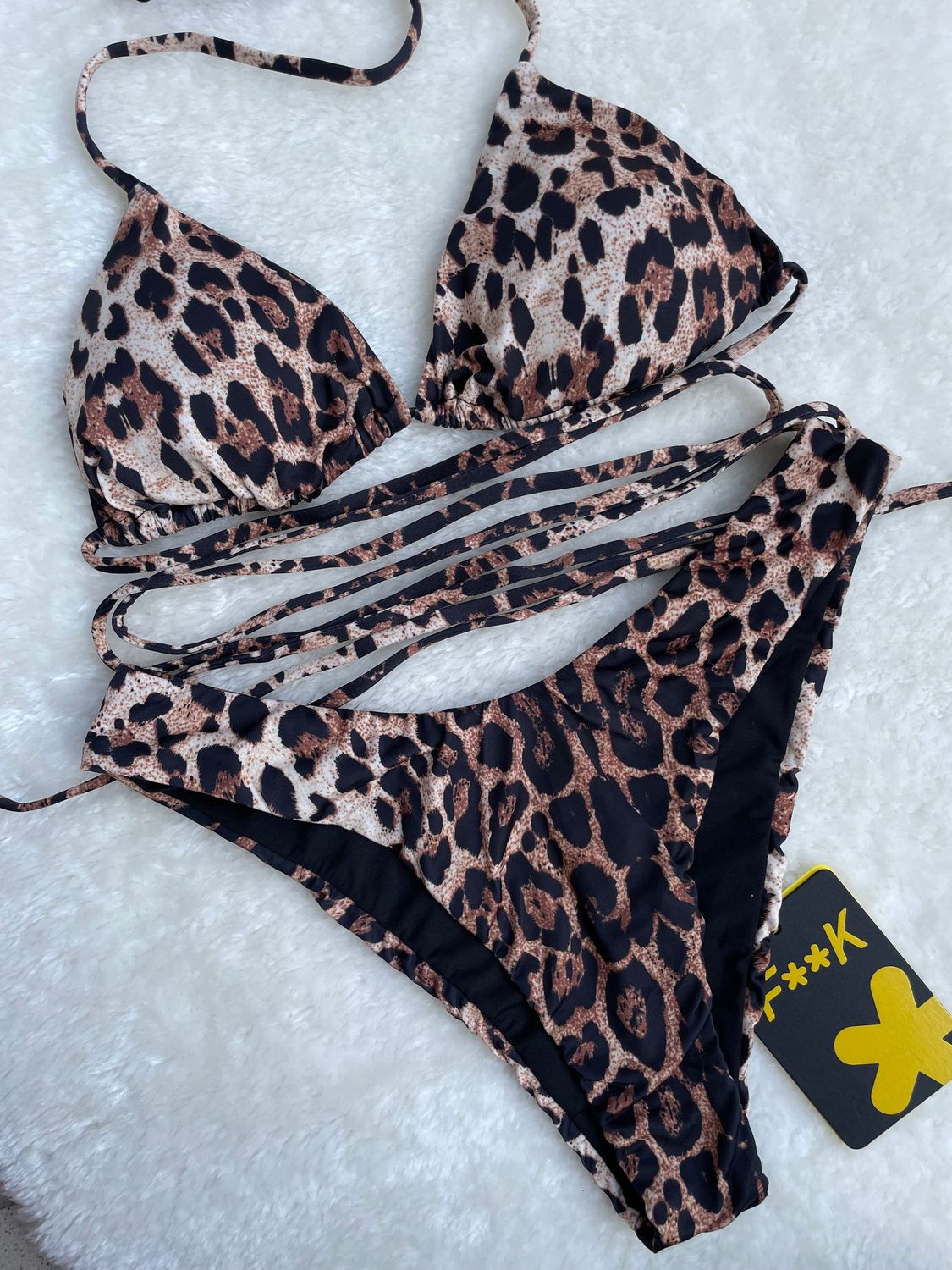 Bikini Spotted triangolo e slip fisso