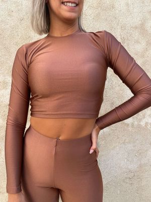 Crop Top Fk bronzo