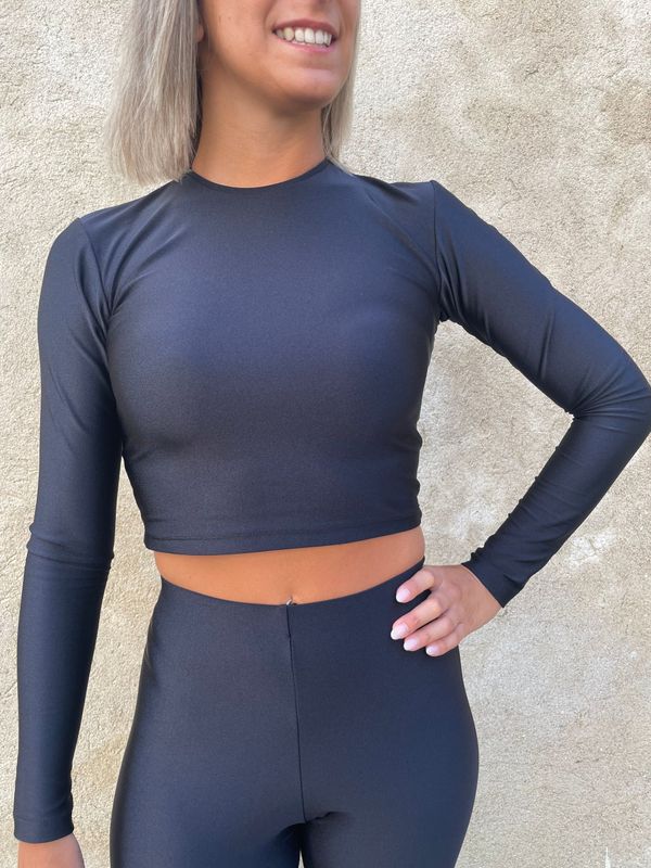 Crop Top Fk nero
