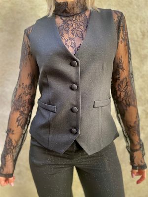 Gilet Kontatto  con glitter