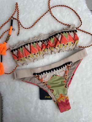 Bikini Tribe fascia e slip americano fisso Bikini Tribe fascia e slip americano fisso