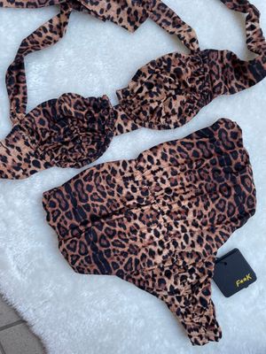 Bikini Spotted ferretto e slip fisso