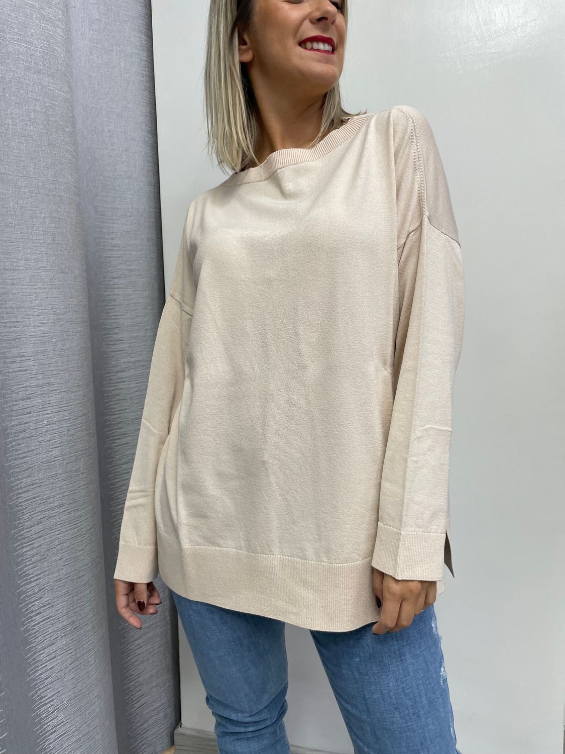 Maglia Over Kontatto beige