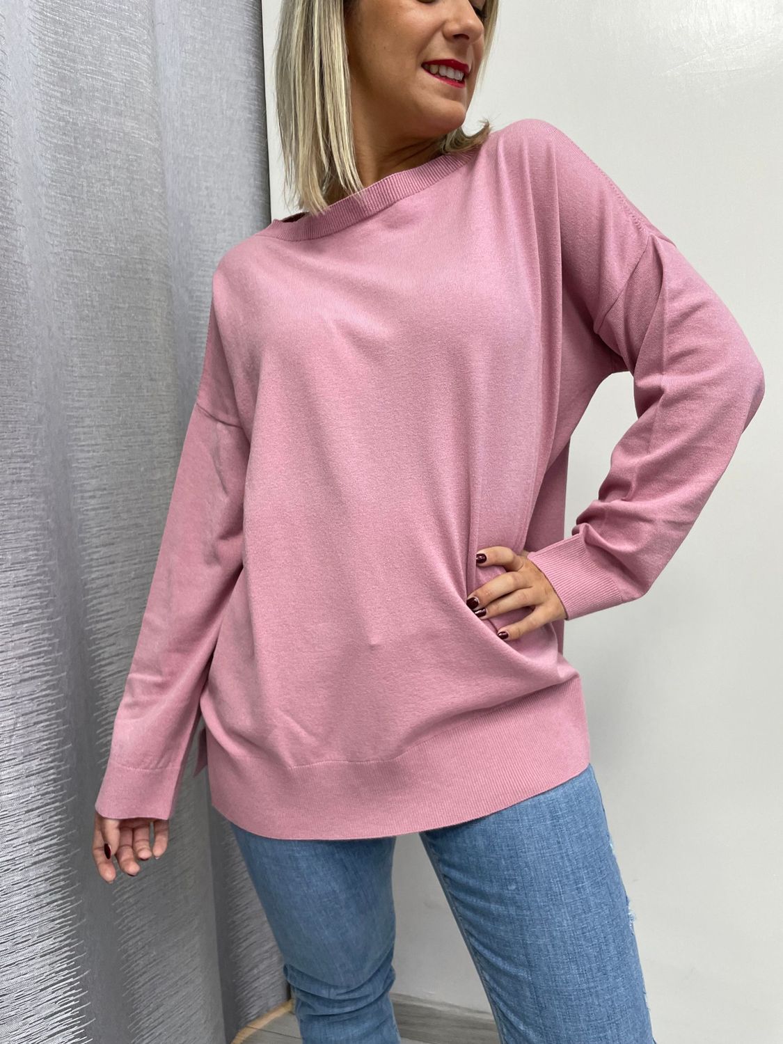 Maglia Over Kontatto blush