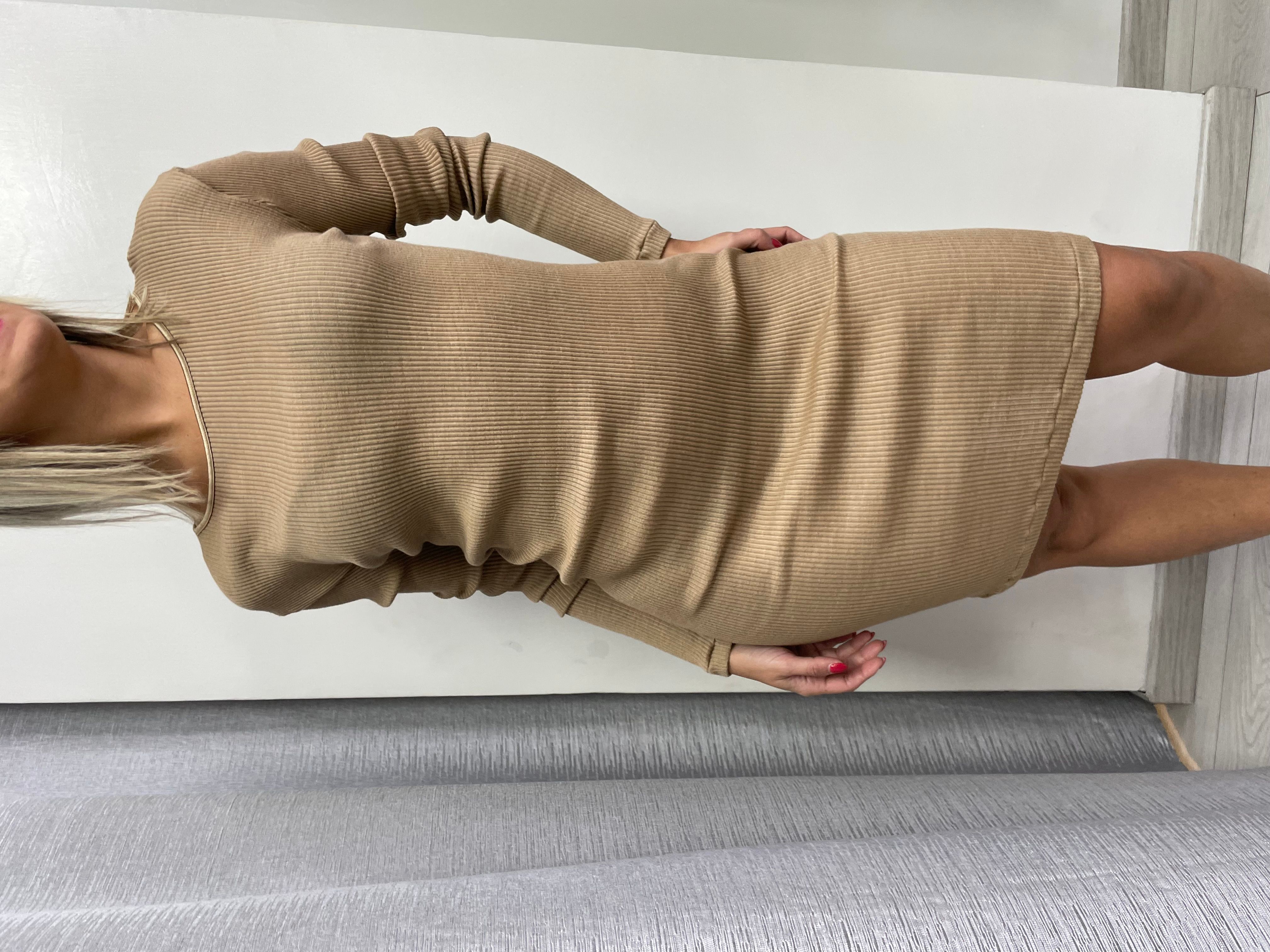 Abito sottoveste Vicolo cammello