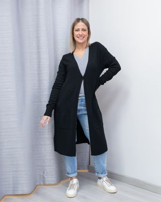 Cardigan White Wise nero