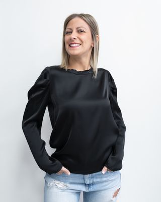 Casacca Susy Mix manica lunga nero Casacca Susy Mix manica lunga nero