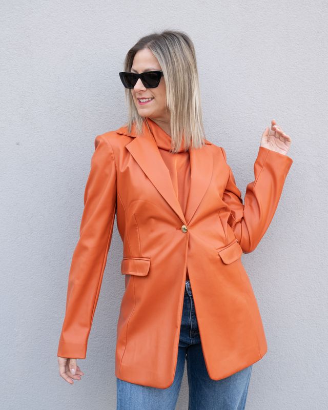 Blazer Kontatto in eco zucca