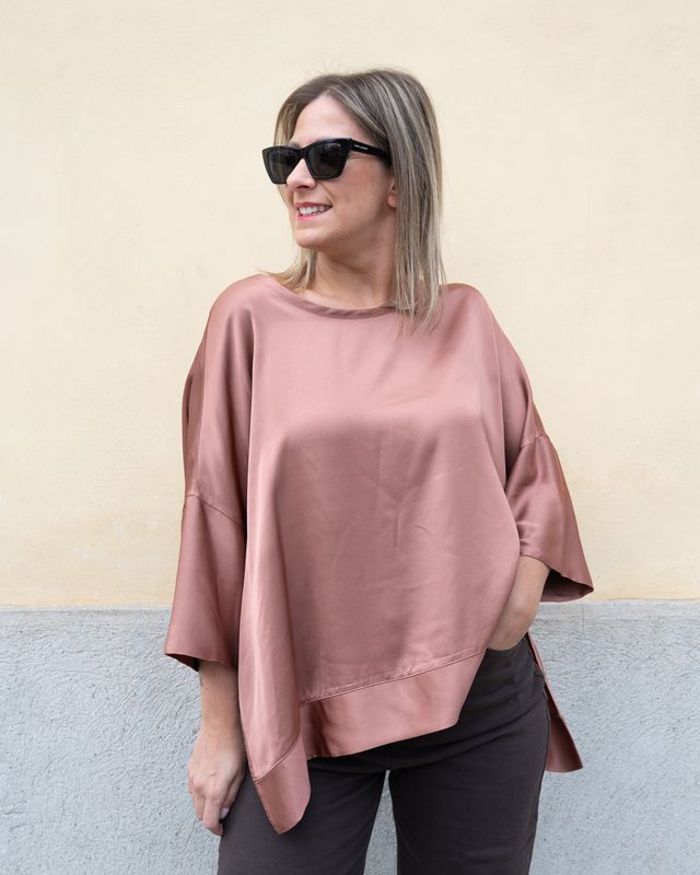 Blusa Haveone over castagna