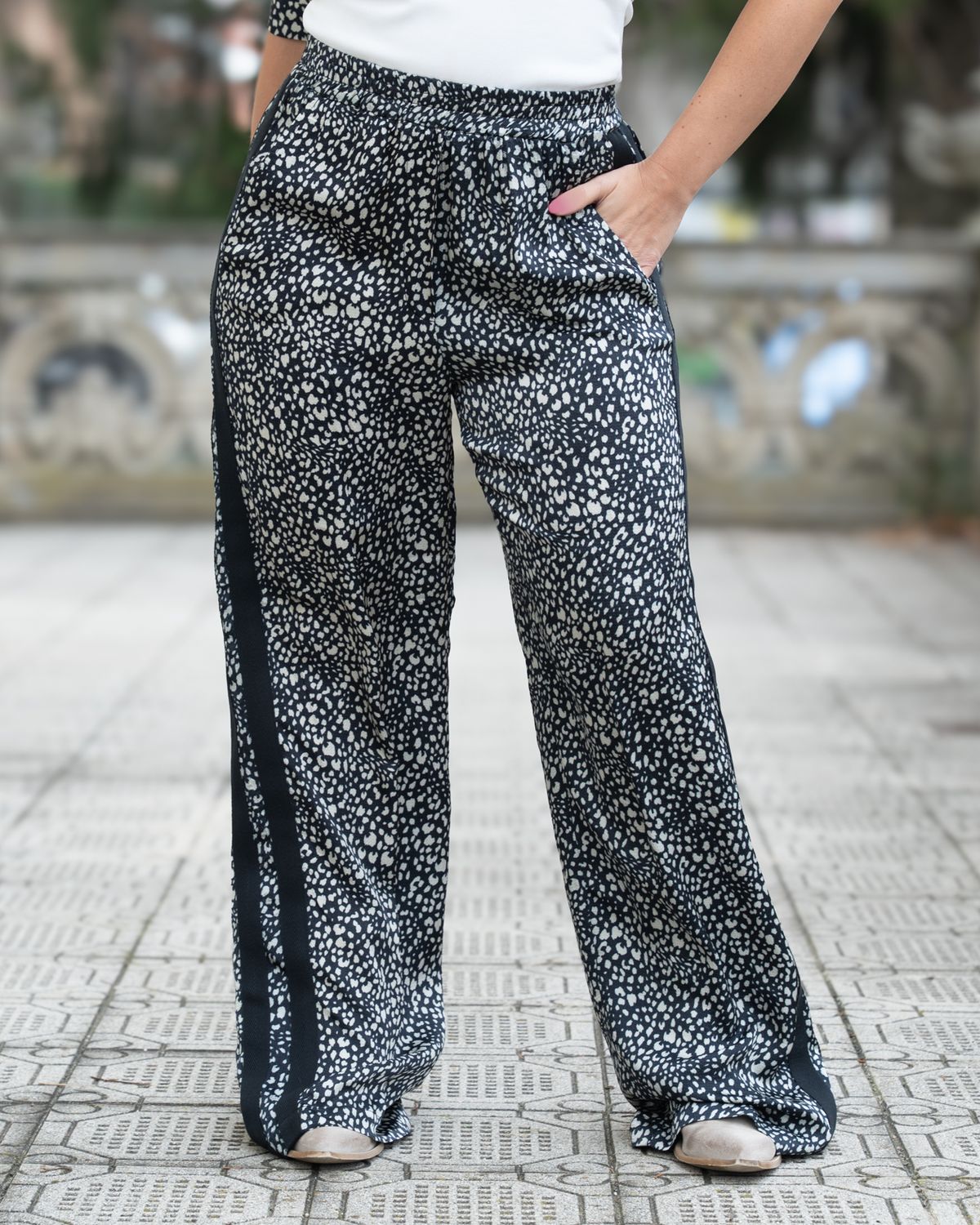 Pantalone 8PM stampa animalier