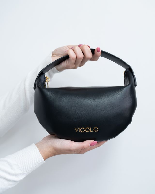 Borsa Vicolo Croissant nero