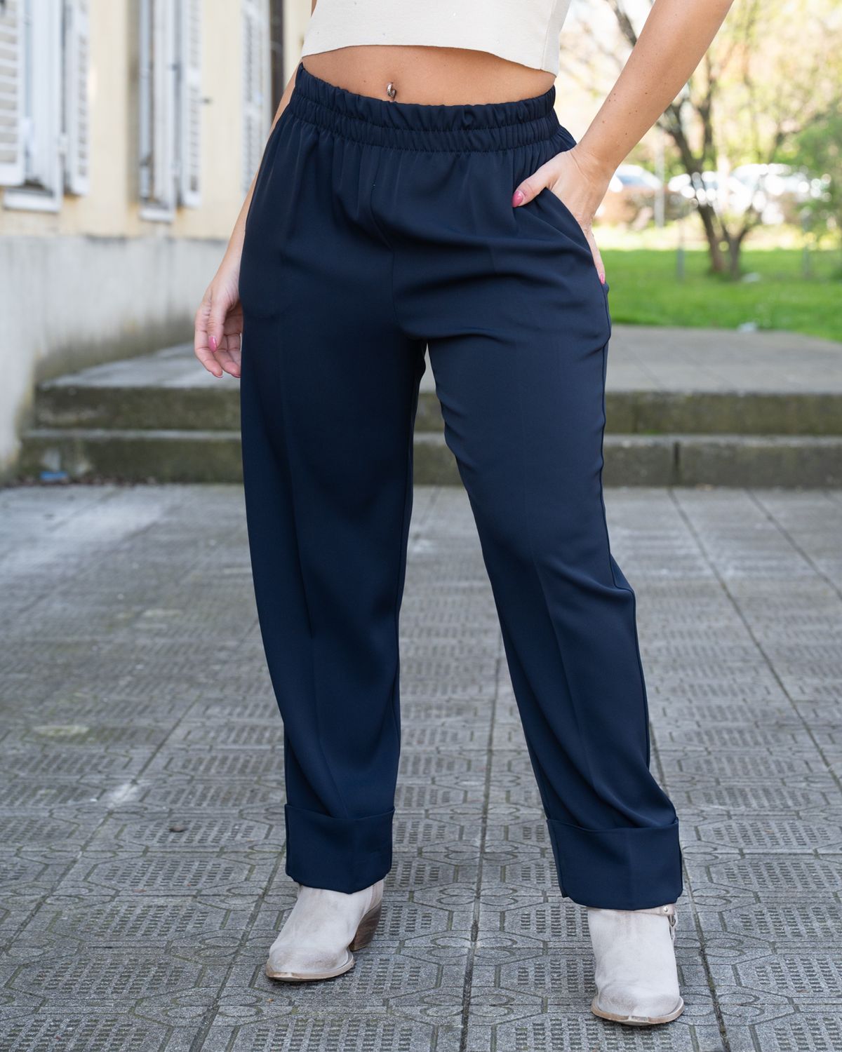 Pantalone Maryley blu