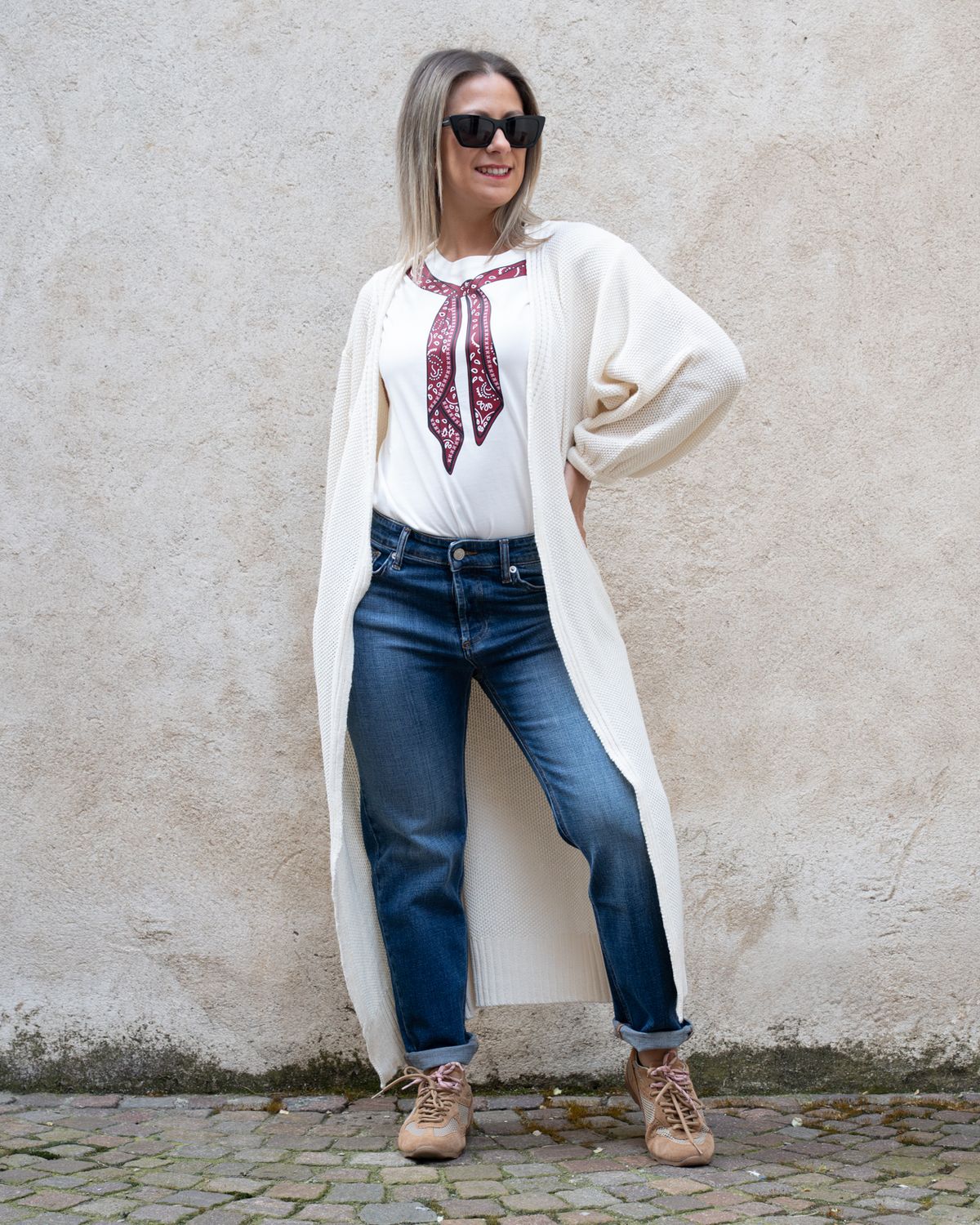 Cardigan lungo Haveone burro