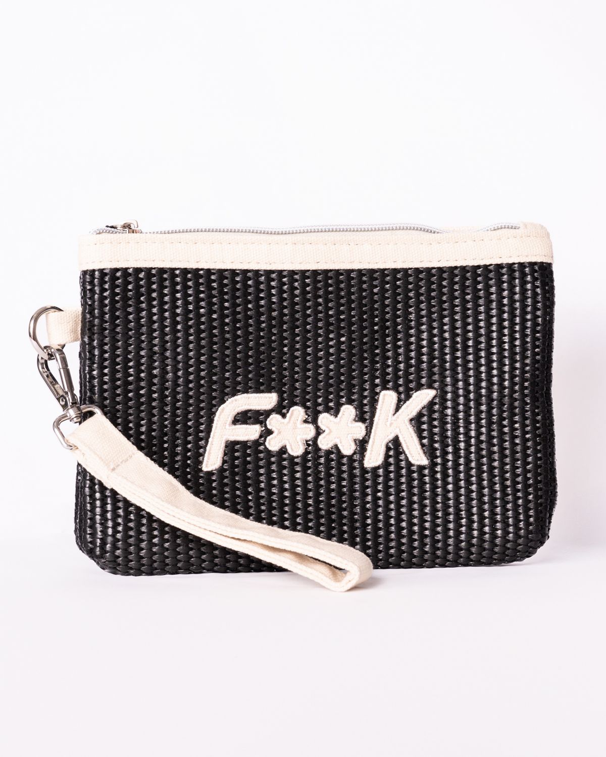 Mini Pochette Fk nero e panna