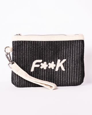 Mini Pochette Fk nero e panna