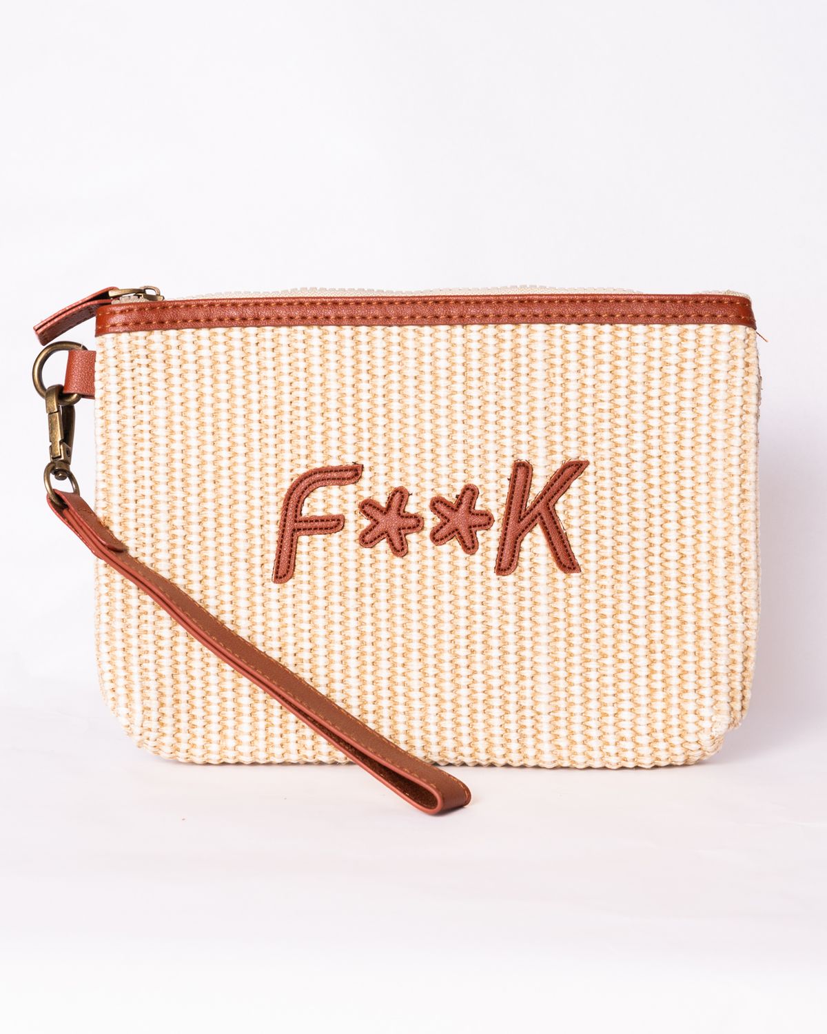 Mini Pochette Fk moro e beige