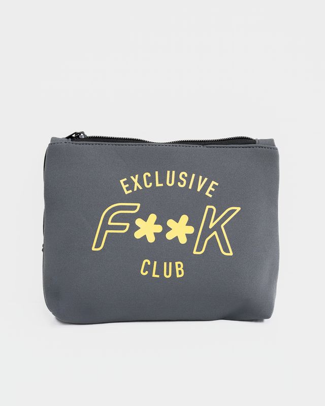 Pochette in neoprene Fk grigio